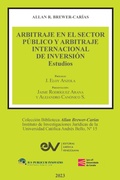 Abbildung von: ARBITRAJE EN EL SECTOR PUBLICO Y ARBITRAJE INTERNACIONAL DE INVERSION. Estudios - Fundacion Editorial Juridica Venezolana