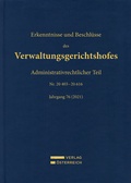 Bild: Erkenntnisse und Beschl&uuml;sse des Verwaltungsgerichtshofes - Verlag &Ouml;sterreich