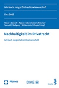 Cover: Nachhaltigkeit im Privatrecht - Facultas