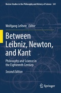Cover: Between Leibniz, Newton, and Kant - Springer