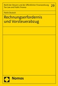 Cover: Rechnungserfordernis und Vorsteuerabzug - Nomos
