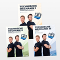 Cover: Technische Mechanik 1, 2 & 3 Lernhefte Set - Statik, Festigkeitslehre & Dynamik - StudyHelp Verlag