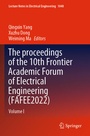 Cover: The proceedings of the 10th Frontier Academic Forum of Electrical Engineering (FAFEE2022) - Springer