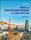 Cover: Print and Specifications Reading for Construction - Wiley