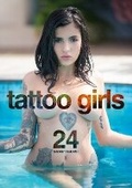 Cover: Tattoo Girls Calendar 2024 - Red ML Rock Publishing