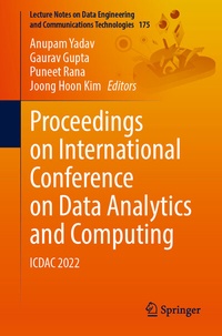 Enlarge image Cover: Proceedings on International Conference on Data Analytics and Computing - Springer