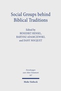 Cover: Social Groups behind Biblical Traditions - Mohr Siebeck