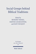 Cover: Social Groups behind Biblical Traditions - Mohr Siebeck