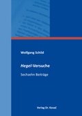 Cover: Hegel-Versuche - Kovac, Dr. Verlag