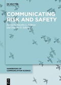 Cover: Communicating Risk and Safety - De Gruyter Mouton