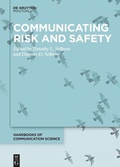 Cover: Communicating Risk and Safety - De Gruyter Mouton