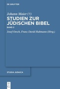 Cover: Studien zur j&uuml;dischen Bibel - De Gruyter