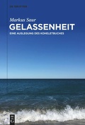 Cover: Gelassenheit - De Gruyter