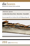 Cover: Abdr&uuml;cke, Spuren - Wallstein