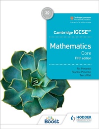Enlarge image Cover: Cambridge IGCSE Core Mathematics Fifth edition - Hodder Education