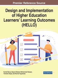 Enlarge image Cover: Design and Implementation of Higher Education Learners' Learning Outcomes (HELLO) - IGI Global