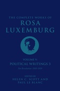 Cover: The Complete Works of Rosa Luxemburg Volume V - Verso Books