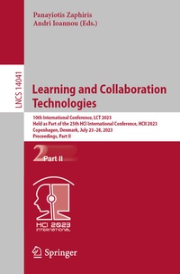 Abbildung von: Learning and Collaboration Technologies - Springer
