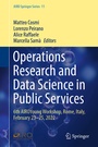 Cover: Operations Research and Data Science in Public Services - Springer