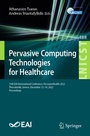 Cover: Pervasive Computing Technologies for Healthcare - Springer