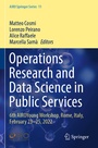 Cover: Operations Research and Data Science in Public Services - Springer