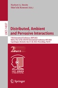 Cover: Distributed, Ambient and Pervasive Interactions - Springer