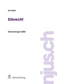 Abbildung von: Erbrecht - Stämpfli Verlag