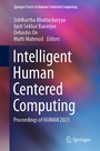 Cover: Intelligent Human Centered Computing - Springer