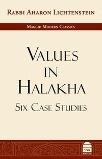 Enlarge image Cover: Values in Halakha - Toby Press LLC, The