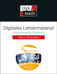 Abbildung von: Informatik - Niedersachsen - Differenzierende Ausgabe / Informatik NI click & teach 9/10 Box Diff. Ausgabe - Buchner, C.C.