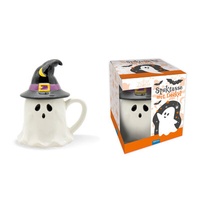 Abbildung von: Trötsch Spuktasse mit Deckel Gespenst Keramiktasse Halloween - Trötsch Verlag GmbH & Co. KG