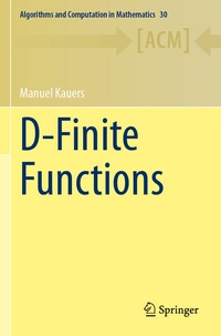 Enlarge image Cover: D-Finite Functions - Springer