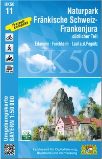 Abbildung von: UK50-11 Naturpark Fränkische Schweiz - Frankenjura südlicher Teil - Landesamt für Digitalisierung, Breitband und Vermessung, Bayern