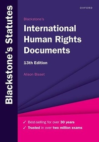 Abbildung von: Blackstone's International Human Rights Documents - Oxford University Press