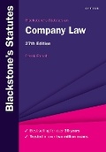 Cover: Blackstone's Statutes on Company Law - Oxford University Press