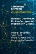 Cover: Nonlocal Continuum Limits of p-Laplacian Problems on Graphs - Cambridge University Press