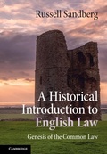 Bild: A Historical Introduction to English Law - Cambridge University Press