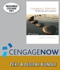 Cover: Bundle: Contemporary Mathematics for Business & Consumers, 8th + Cengagenow, 1 Term Printed Access Card - Cengage Learning