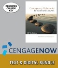 Cover: Bundle: Contemporary Mathematics for Business & Consumers, Loose-Leaf Version, 8th + Cengagenow, 1 Term (6 Months) Printed Access Card - Cengage Learning
