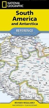 Cover: National Geographic South America and Antarctica Map (Folded with Flags and Facts) - National Geographic Maps