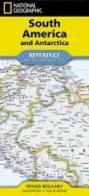 Abbildung von: National Geographic South America and Antarctica Map (Folded with Flags and Facts) - National Geographic Maps