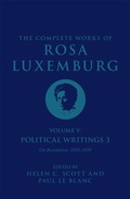 Cover: The Complete Works of Rosa Luxemburg Volume V - Verso Books