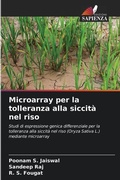 Cover: Microarray per la tolleranza alla siccita nel riso - Edizioni Sapienza