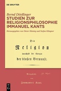 Cover: Studien zur Religionsphilosophie Immanuel Kants - De Gruyter