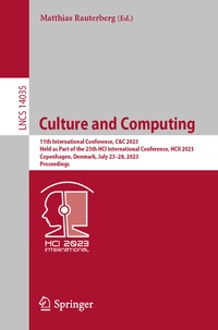 Enlarge image Cover: Culture and Computing - Springer