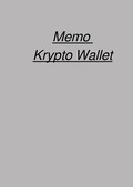 Cover: Memo Krypto Wallet - epubli
