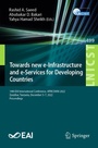 Cover: Towards new e-Infrastructure and e-Services for Developing Countries - Springer