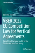 Cover: VBER 2022: EU Competition Law for Vertical Agreements - Springer