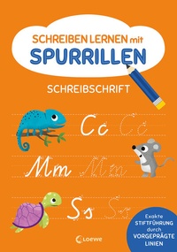 Abbildung von: Schreiben lernen mit Spurrillen - Schreibschrift - Loewe