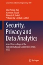 Cover: Security, Privacy and Data Analytics - Springer